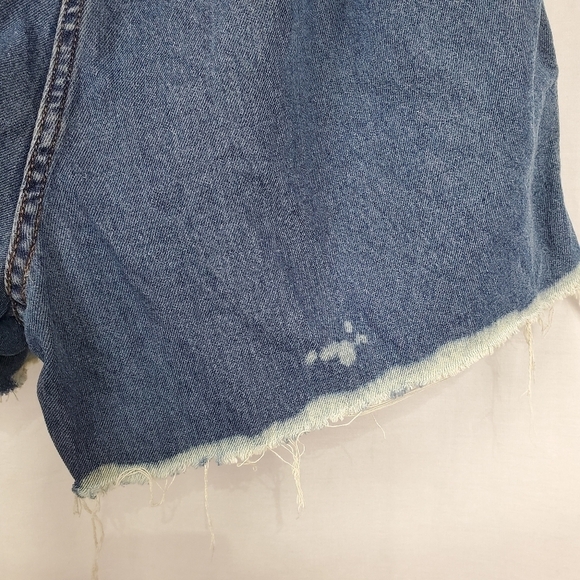 Roaman's reworked cut off jeans distressed bleached shorts sz 18W - Picture 6 of 10